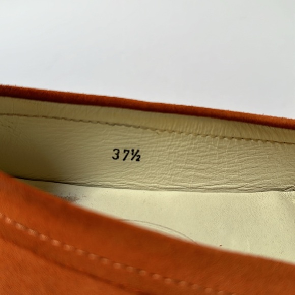 Tod’s orange Suede Loafers size 37.5 - Picture 5 of 16